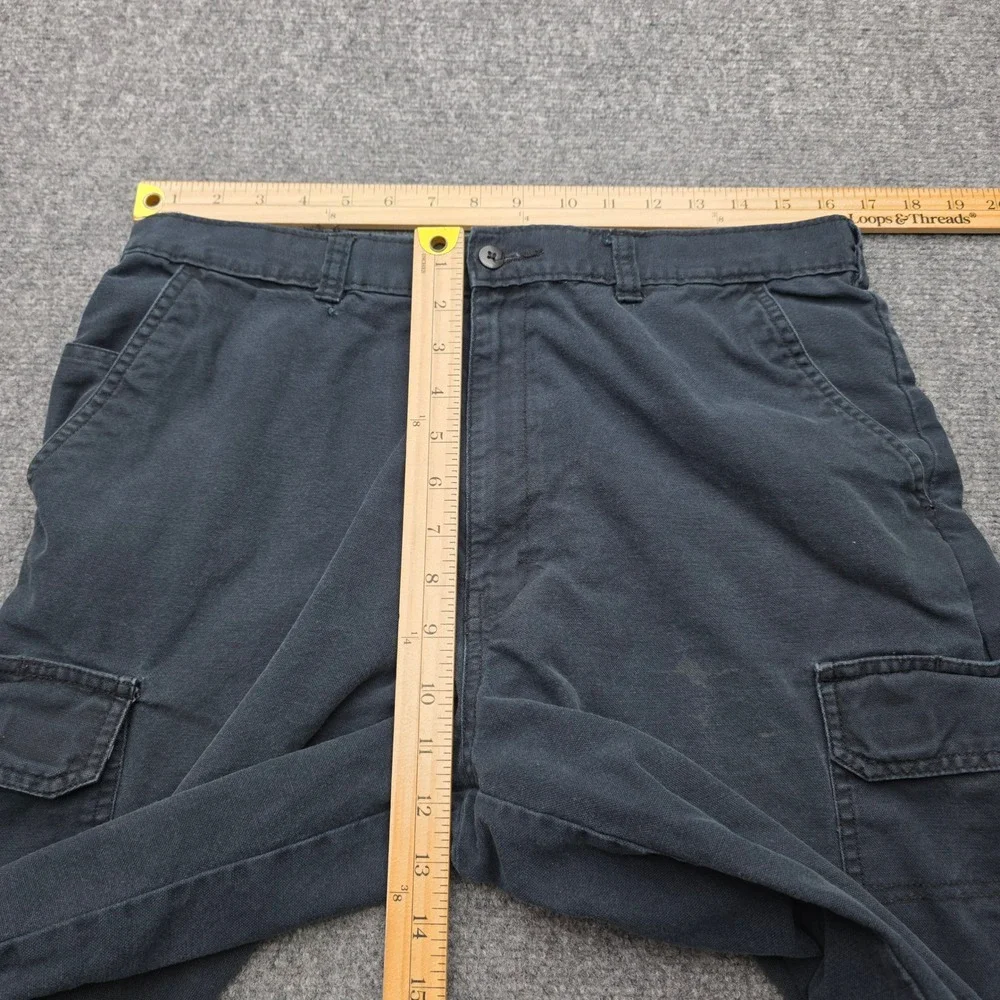 Dickies Cargo Shorts Mens 34 Black 100% Cotton Heavyweight Workwear Casual Skate